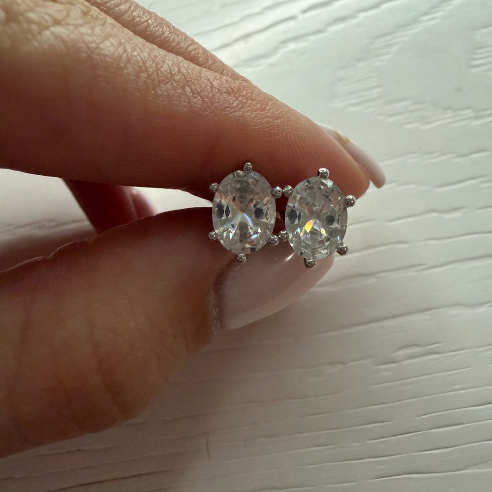 Kendra Scott Sparkling Silver Earrings